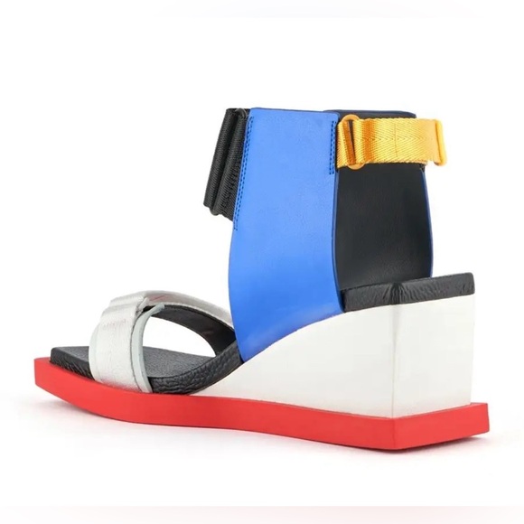 United Nude Black and White Sandals with Red Sole - Picture 15 of 16